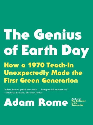 cover image of The Genius of Earth Day